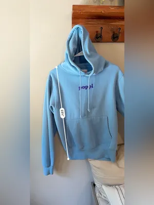 Poppi x Target Light Blue Graphic Hoodie Women’s Small thumbnail 8