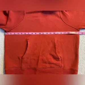 LULULEMON Loungeful Hoodie Sweatshirt Pullover Fleece in Red Rock Size 6 thumbnail 15