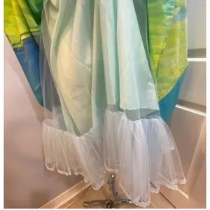 Vintage‎ Handmade Halter Dress Blue Green Watercolor Fit and Flare Fairy Dress 4 thumbnail 14
