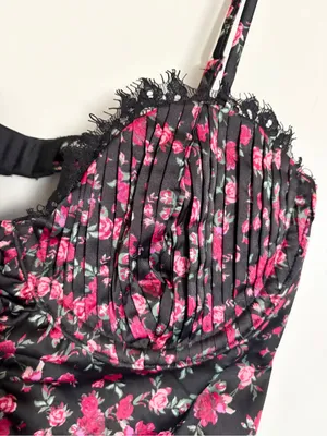 For Love & Lemons Black Floral Fairy Lace Cami Top Cottagecore Romantic Medium thumbnail 5