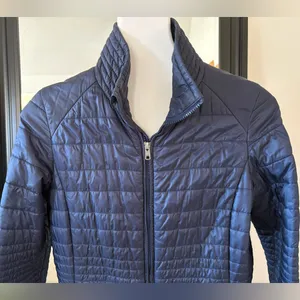 PATAGONIA Navy Blue Parka Coat thumbnail 2
