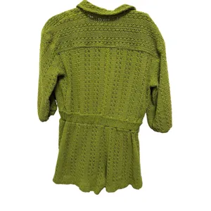 Free People Beach Ryan Knit Crochet Romper One Piece Size XS Women's thumbnail 3