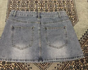 White Fox Jean Skirt thumbnail 2