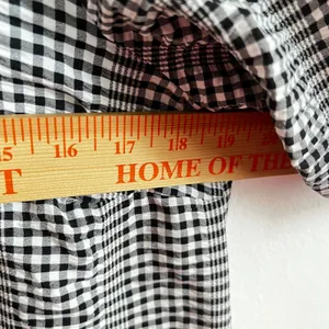 ASOS Design Gingham Maxi Dress Womens 6 Puff Sleeve Milkmaid Cottagecore‎ thumbnail 7
