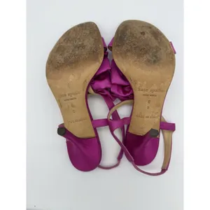 Kate Spade Slingback 4" Heels Size 8 Pink Bows Wedding Preppy Barbie Coquette thumbnail 6