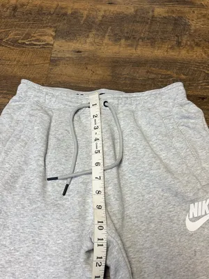 Nike Sportswear Club Fleece Joggers Women's Small Gray Just Do It Sweatpants thumbnail 5