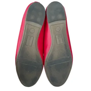 Sam & Libby Womens Scalloped Ballet Flats Red Round Toe Slip On Shoes Size 9.5 thumbnail 4
