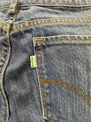 Levi’s Eco Green Tab Women’s Jeans Blue Denim Organic Cotton Y2K 32x30 thumbnail 8