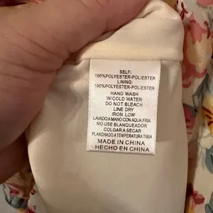 Listicle So Lovely‎ Floral Square Neck Dress Lined Dress Keyhole Tie in Front thumbnail 4