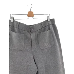 Anthropologie Maeve Colette Sweater Knit‎ Wide Leg Crop Pants Gray Size XL thumbnail 4