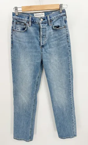 Denim Forum Womens The‎ Arlo High Rise Straight Denim Jenas Size 24 Button Fly thumbnail 1