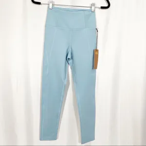 Girlfriend Collective High Rise Compressive Leggings: Sky Light Blue thumbnail 3