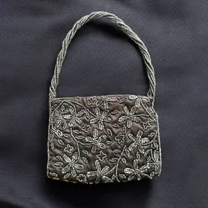 Moyna Silk Beaded Mini Evening Bag NWOT thumbnail 2