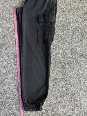 American Eagle Women’s Black Stretch Cargo Jogger Pants Size 4 Utility thumbnail 7