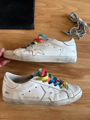 Golden Goose Superstar Rainbow Low Top Sneakers - Size 38 thumbnail 5