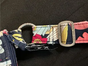 Vera Bradley Navy Pink Yellow White Blue Floral Quilted Shoulder Bag thumbnail 8