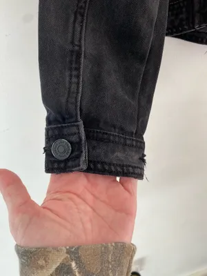 KanCan USA Jean Jacket Black Distressed thumbnail 5