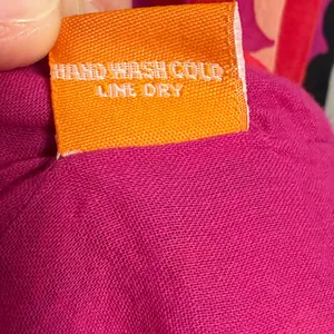 OLIPHANT Cotton Silk Scallop Stripe Polka Dot Long Midi Dress‎ Key Hole Pink S thumbnail 6