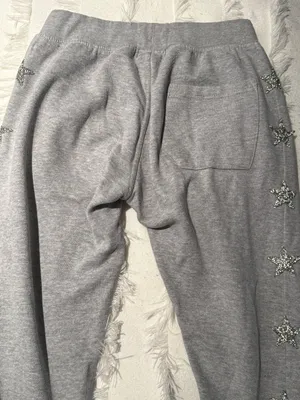 Grey Sweatpants With Silver Stars Gray thumbnail 1