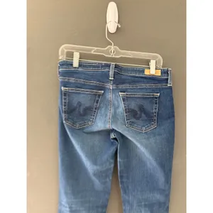 AG Adriano Goldschmied The Stilt Cigarette‎ Leg Jeans Medium Wash Blue Size 29R thumbnail 4