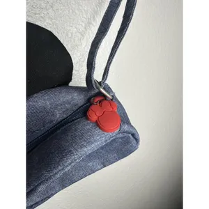Disney Store Minnie Mouse Crossbody Bag Girls Denim Rainbow Ears Bow One Size thumbnail 6