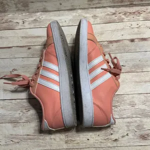Adidas Neo Baseline Sneakers Women's Size 6 Pink White Shoes Trendy Comfort thumbnail 7