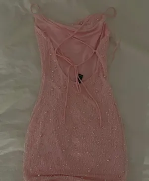 Windsor Pink Pearl Mini Dress thumbnail 2