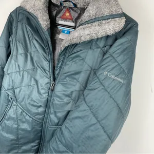 Columbia Kaleidaslope ll Ripstop Omni Heat Jacket Sz Small Metal Blue thumbnail 4