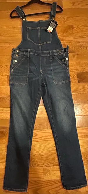 AUTHENTIC True Religion iconic horseshoe BF Slim Dark Wash Fashionable overalls thumbnail 15