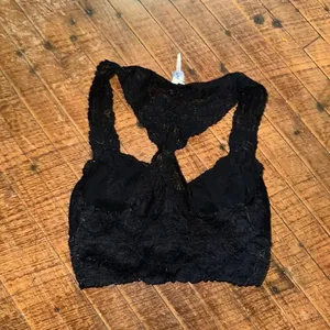 Intimately Free People black lace racerback XS Galloon bralette thumbnail 4