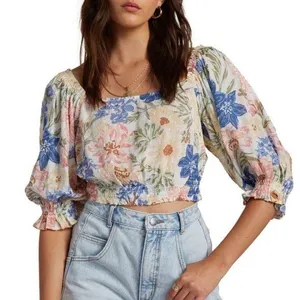 Billabong Royal Wear floral crop top thumbnail 1