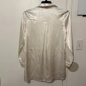 Princess Polly Cream Satin Mini Dress thumbnail 5