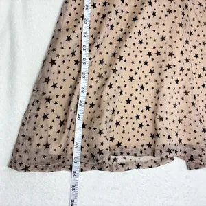 Nasty Gal Cream Mini Sundress with stars Sleeveless Scoop Neck size‎ 4 thumbnail 11