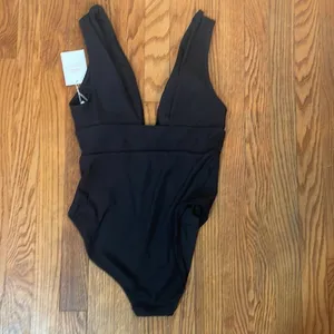 Andie Swim The Mykonos Rib One Piece LT Swimsuit‎ Black size XS Tall NWT thumbnail 4