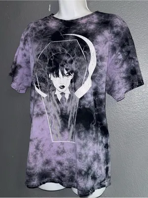 Women’s Wednesday Halloween Purple Cotton T-Shirt Top size Medium - Large thumbnail 4