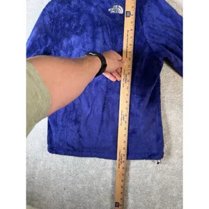The North Face Jacket Womens Medium Purple Pink Fleece Full Zip Outdoors flaw*** thumbnail 10