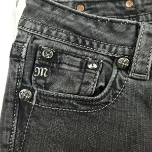 Miss Me Signature Skinny Jeans Black Size 28 Low Rise Stretch Denim thumbnail 7