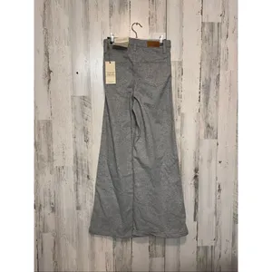 Austin Landing Women’s Size 0 Wide Leg Athletic Jeans Blue Gray Stripe Denim thumbnail 7
