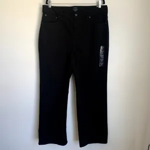 NWT J.Crew Factory Wide-leg Full-length Jean All-day‎ Stretch in Black BU832 thumbnail 4