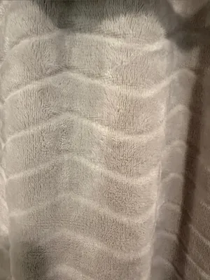 Source Unknown Plush Hoodless Robe in Light Gray thumbnail 4