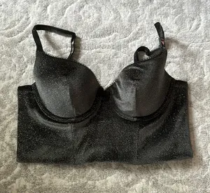 NWT Victoria’s Secret Sparkly Velvet Bustier thumbnail 1