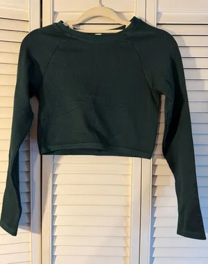 Green Aerie Workout Top thumbnail 1