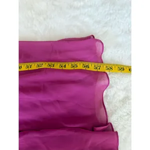 After Six OFF-THE-SHOULDER BASQUE NECK MAXI DRESS FLOUNCE SLEEVES TEA ROSE thumbnail 7