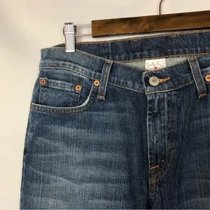 Lucky Brand Dark Wash Rider Fit Relaxed‎ Jeans 14 thumbnail 3