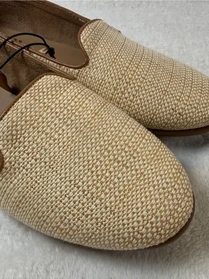 AEROSOLES Beige Woven Slip-On Loafers woven raffia thumbnail 6