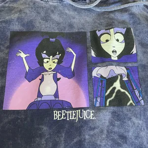 Source Unknown RetroKid X Beetlejuice Lydia Purple Graphic Womans Hoodie 2XL thumbnail 2
