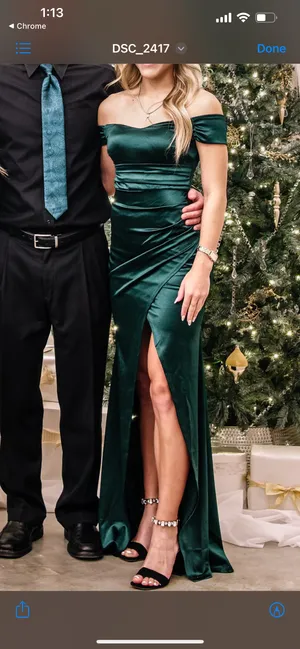 Windsor Long green gown thumbnail 4