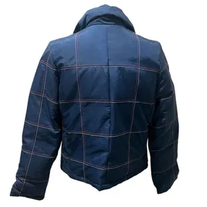 New England Patriots Women's Blue Puffer Jacket Standard M NFL Embroidered Logo thumbnail 8