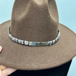 Brown Felt Hat with band thumbnail 3