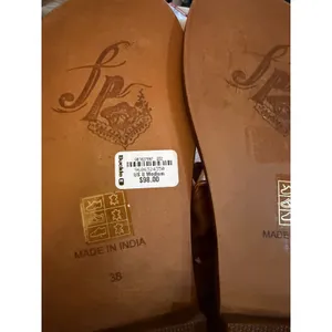 Free People Tan Woven Winding River Leather Slide Sandals Flat Size 38 US 8 thumbnail 7